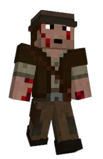Front of Emerton's skin