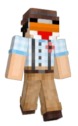 FADore's Minecraft skin wearing the 15th Anniversary cape