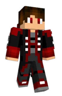 Front of Luger's skin