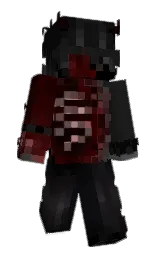 black and cod gray Minecraft skin — Slim model