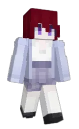 soft peach and black rose Minecraft skin — Slim model — first worn by Mors_Melysia