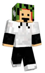 Yame490's Minecraft skin wearing the 15th Anniversary cape