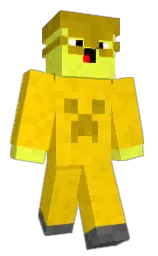 gold and golden fizz Minecraft skin — Classic model