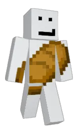 Raptor10014's Minecraft skin wearing the Menace cape
