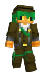 brown tumbleweed and punga Minecraft skin — Slim model — first worn by Itzgre3n
