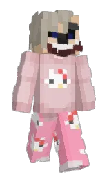 blossom and carnation pink Minecraft skin — Slim model — first worn by Lubimov
