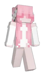 Lowla's Minecraft skin wearing the Purple Heart cape