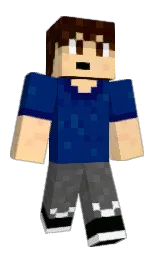 midnight blue and scorpion Minecraft skin — Classic model — first worn by Wurstwasser09