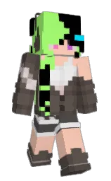armadillo and mint green Minecraft skin — Slim model — first worn by Gamer56778
