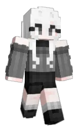 white and mercury Minecraft skin — Classic model — first worn by Mongdo0013