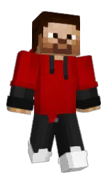 mine shaft and white Minecraft skin — Classic model — first worn by VersiXP