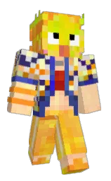 navajo white and peach orange Minecraft skin — Slim model