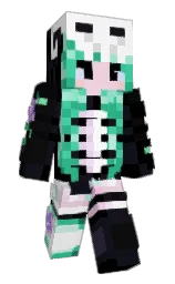 black and cinder Minecraft skin — Slim model