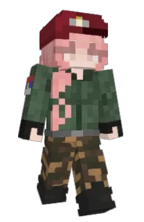 Front of MissileMaid's skin