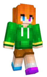 TraceWind's Minecraft skin wearing the Migrator cape
