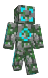 tom thumb and gray Minecraft skin — Classic model — first worn by MossML