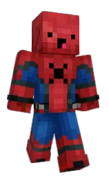 deep sapphire and tall poppy Minecraft skin — Classic model