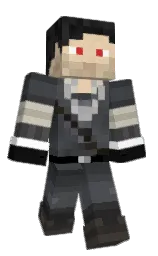 black and shark Minecraft skin — Classic model