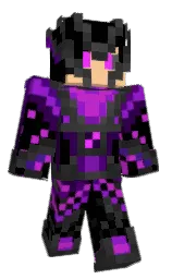 black and ripe plum Minecraft skin — Classic model — first worn by Sinsii64