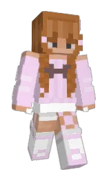 we peep and white Minecraft skin — Slim model