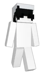 white and athens gray Minecraft skin — Slim model