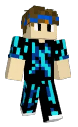 black and wheat Minecraft skin — Classic model
