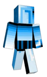 dodger blue and malibu Minecraft skin — Classic model