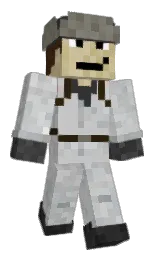 mine shaft and silver Minecraft skin — Classic model