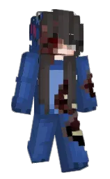 astronaut and sapphire Minecraft skin — Slim model — first worn by KidVivien