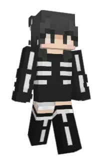 Front of Rattlezee's skin