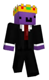 black and cod gray Minecraft skin — Classic model