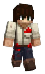 clinker and graphite Minecraft skin — Classic model — first worn by Skyz0X