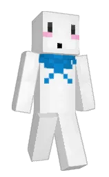alabaster and concrete Minecraft skin — Slim model — first worn by Zoomedy