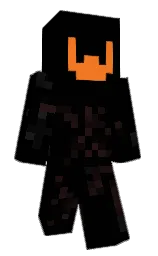 black and night rider Minecraft skin — Classic model