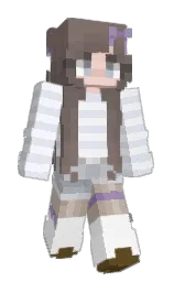 whisper and catskill white Minecraft skin — Slim model