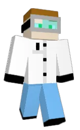 white and almond Minecraft skin — Classic model
