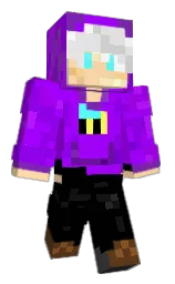 electric violet and black Minecraft skin — Classic model