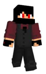black and macaroni and cheese Minecraft skin — Classic model — first worn by GamerCraftMC