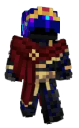 rebel and dark blue Minecraft skin — Classic model — first worn by FantaPotato