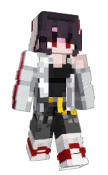 white and iron Minecraft skin — Slim model — first worn by Chaseace77