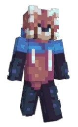 bleached cedar and cannon pink Minecraft skin — Slim model — first worn by FaddyManatee