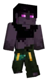 black and matterhorn Minecraft skin — Classic model — first worn by tomussyu