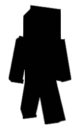 black Minecraft skin — Classic model — first worn by V0RTON
