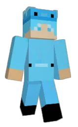 malibu and turquoise blue Minecraft skin — Classic model