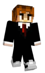 black and morocco brown Minecraft skin — Classic model