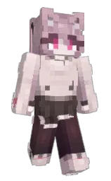 Andywii's Minecraft skin wearing the Cherry Blossom cape