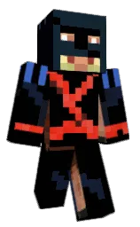 black and burning sand Minecraft skin — Classic model