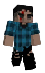 black and cement Minecraft skin — Classic model — first worn by DBanki01