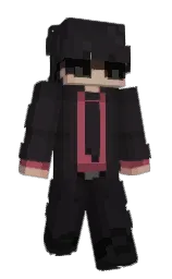 SqueezeRage's Minecraft skin wearing the Purple Heart cape