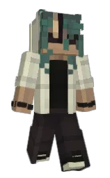thunder and foggy gray Minecraft skin — Slim model — first worn by 3yesof4ce